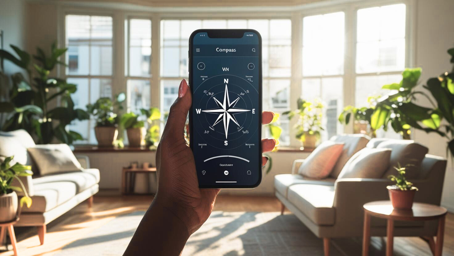 How to measure sunlight direction for houseplants