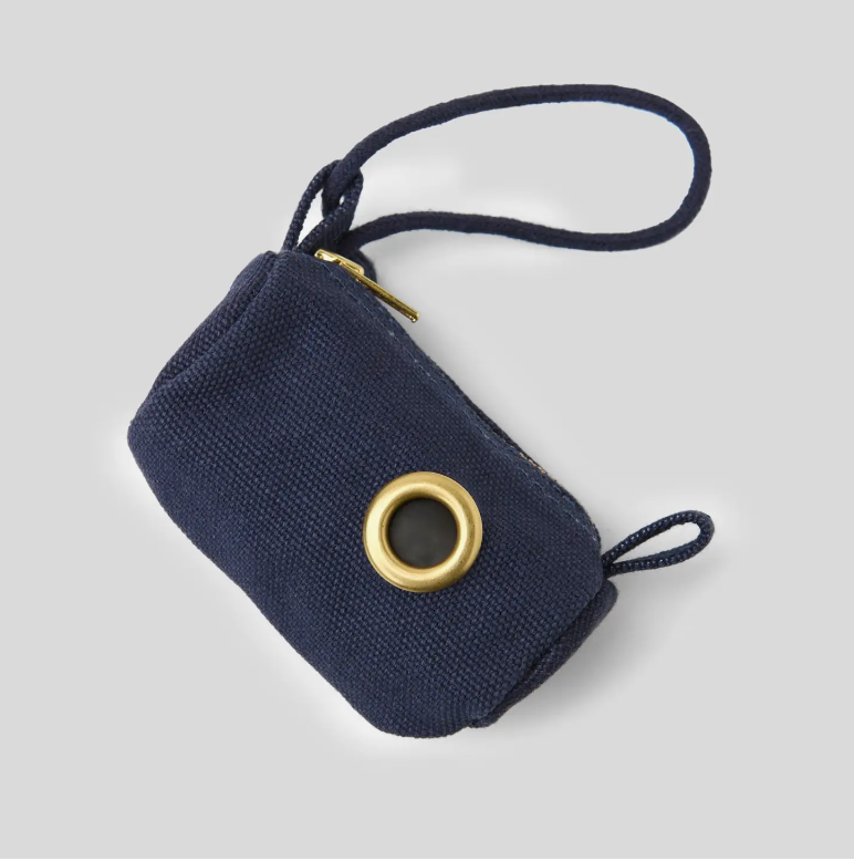 Poo Bag Holder - Navy Blue