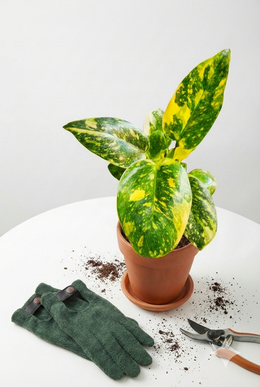 Philodendron Green Congo Nuclear 4"