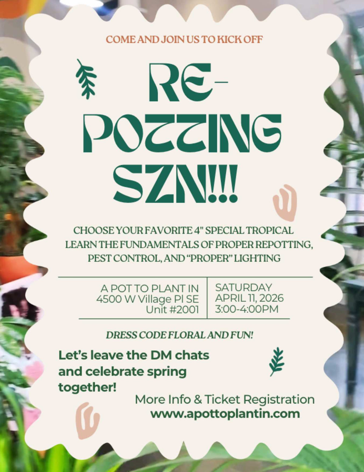 REPOTTING SZN WORKSHOP
