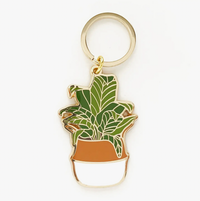 Plant Botanical Key Chain
